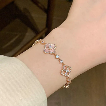 ¡®Sprite Jewelry¡¯CLOVER 5 MOTIF PINK BLUE RED WHITE BRACELET