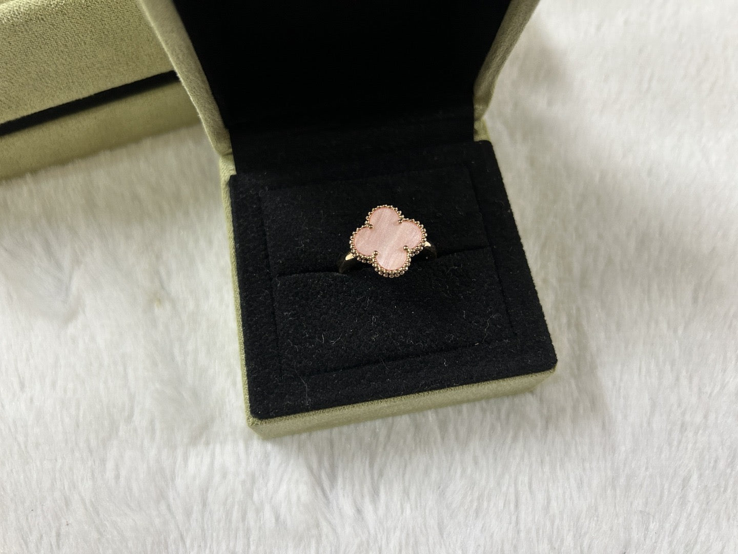 [Sprite Jewelry]Pink Clover Ring