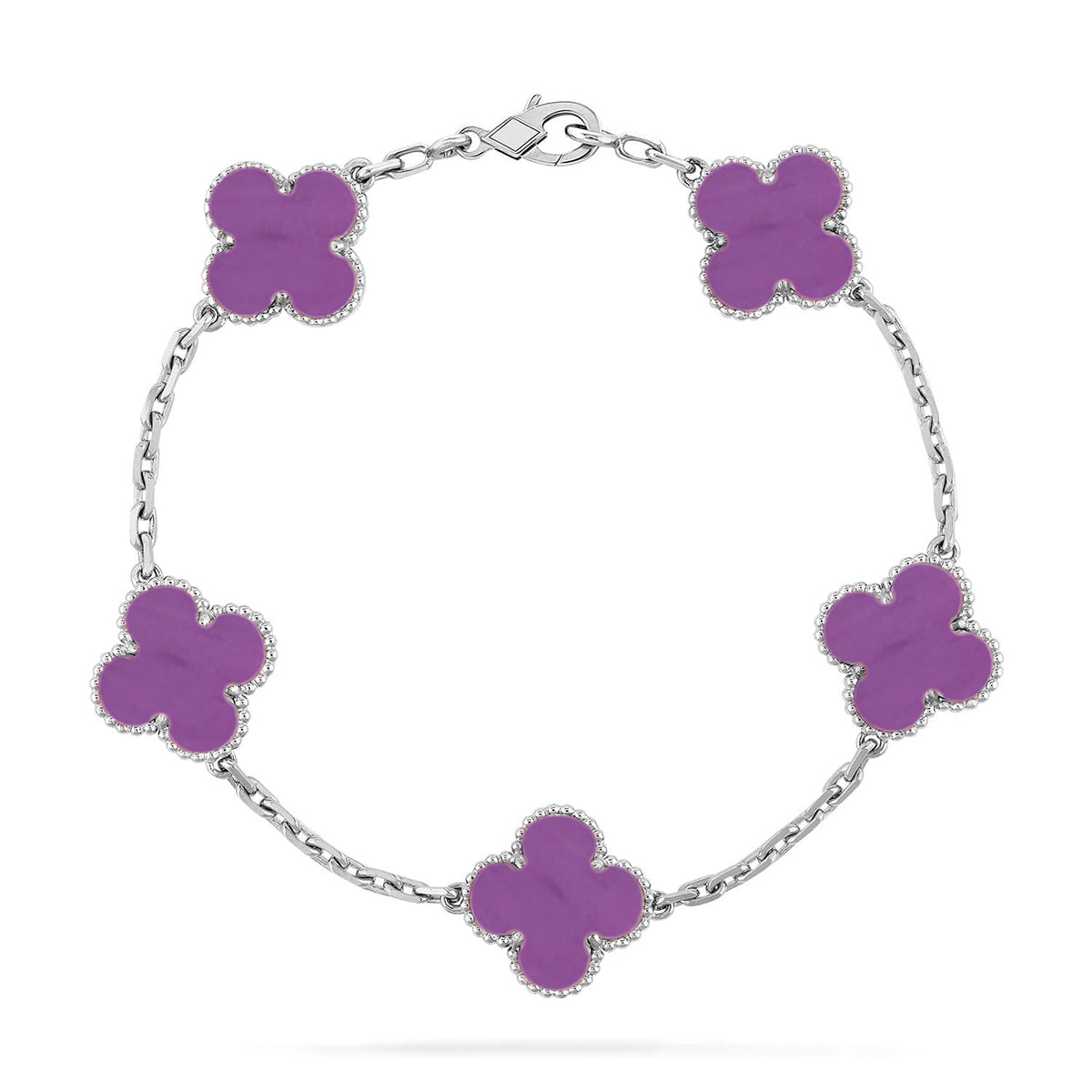 [Sprite Jewelry]New  CLOVER 5 MOTIF VIOLET BRACELET COLLECTION