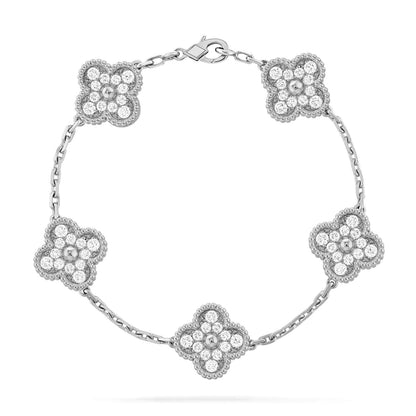 [Sprite Jewelry] New  CLOVER 5 MOTIF FULL DIAMOND BRACELET COLLECTION