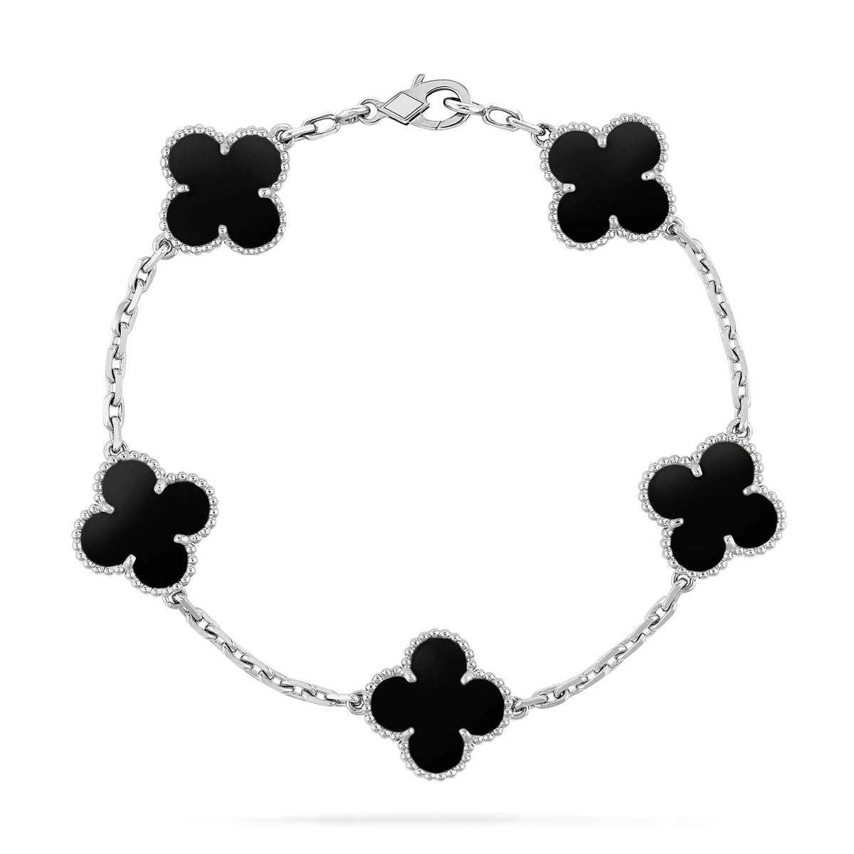 [Sprite Jewelry]New CLOVER 5 MOTIF ONYXS BRACELET COLLECTION