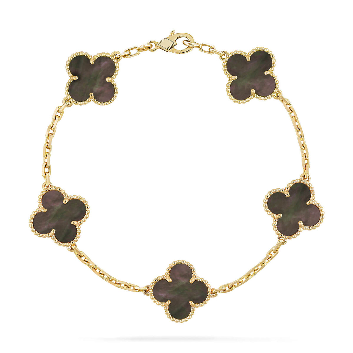 [Sprite Jewelry]New CLOVER 5 MOTIF GRAY MOP BRACELET COLLECTION