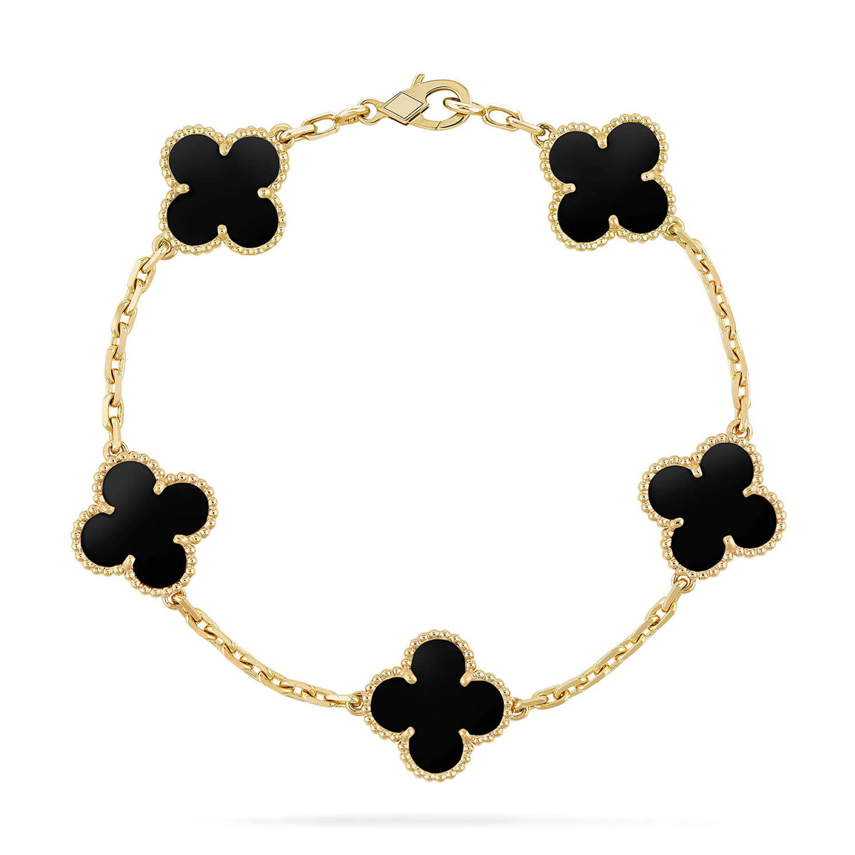 [Sprite Jewelry]New CLOVER 5 MOTIF ONYXS BRACELET COLLECTION