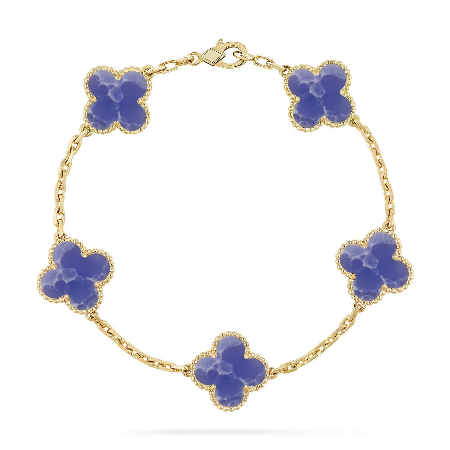 [Sprite Jewelry]New CLOVER 5 MOTIF BLUE VEINS BRACELET COLLECTION