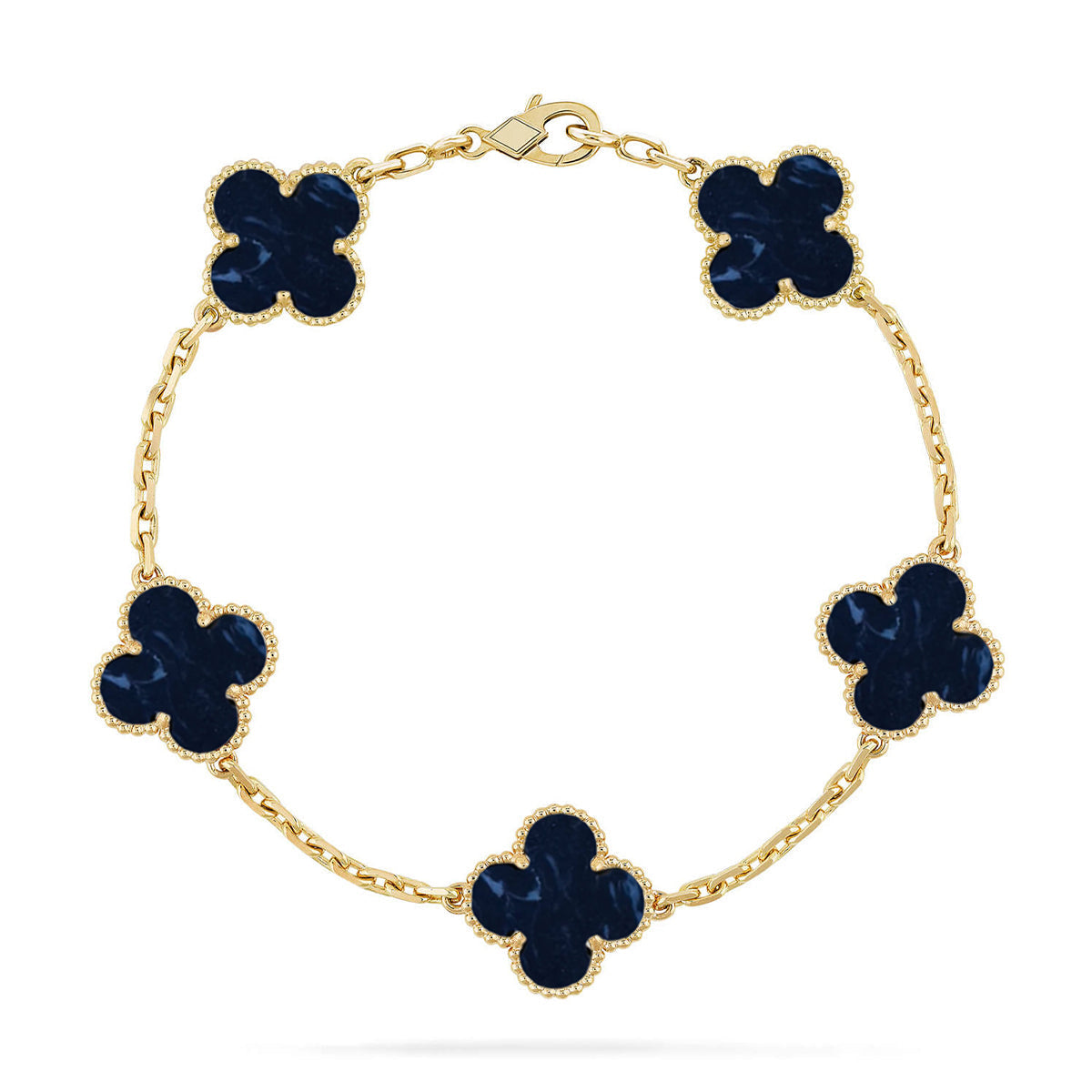 [Sprite Jewelry]New CLOVER 5 MOTIF PIETERSITE BRACELET COLLECTION