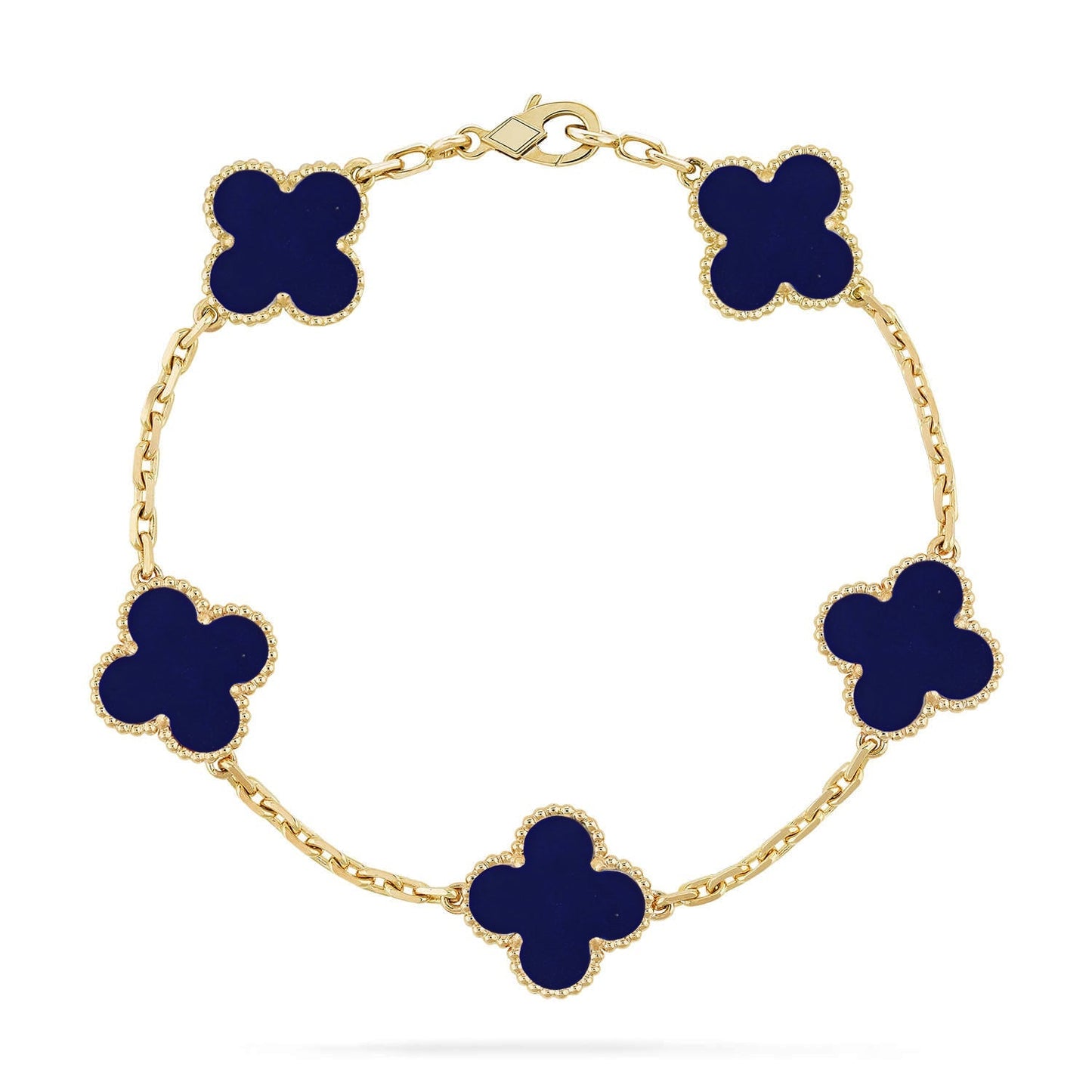 [Sprite Jewelry]New CLOVER 5 MOTIF LAPIS LAZULI BRACELET COLLECTION