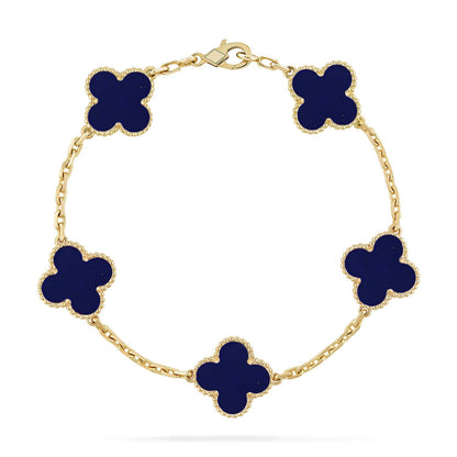 [Sprite Jewelry]New CLOVER 5 MOTIF LAPIS LAZULI BRACELET COLLECTION