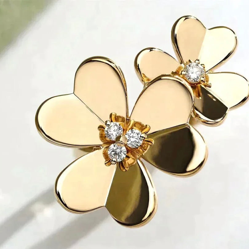 ¡®Sprite Jewelry¡¯CLOVER COMOS GOLD DIAMOND RING