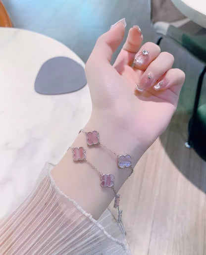 [Sprite Jewelry]Light Pink Braided Bracelet