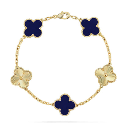 [Sprite Jewelry]New CLOVER 5 MOTIF LAPIS LAZULI BRACELET COLLECTION