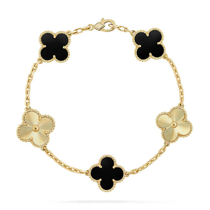 [Sprite Jewelry]New CLOVER 5 MOTIF ONYXS BRACELET COLLECTION