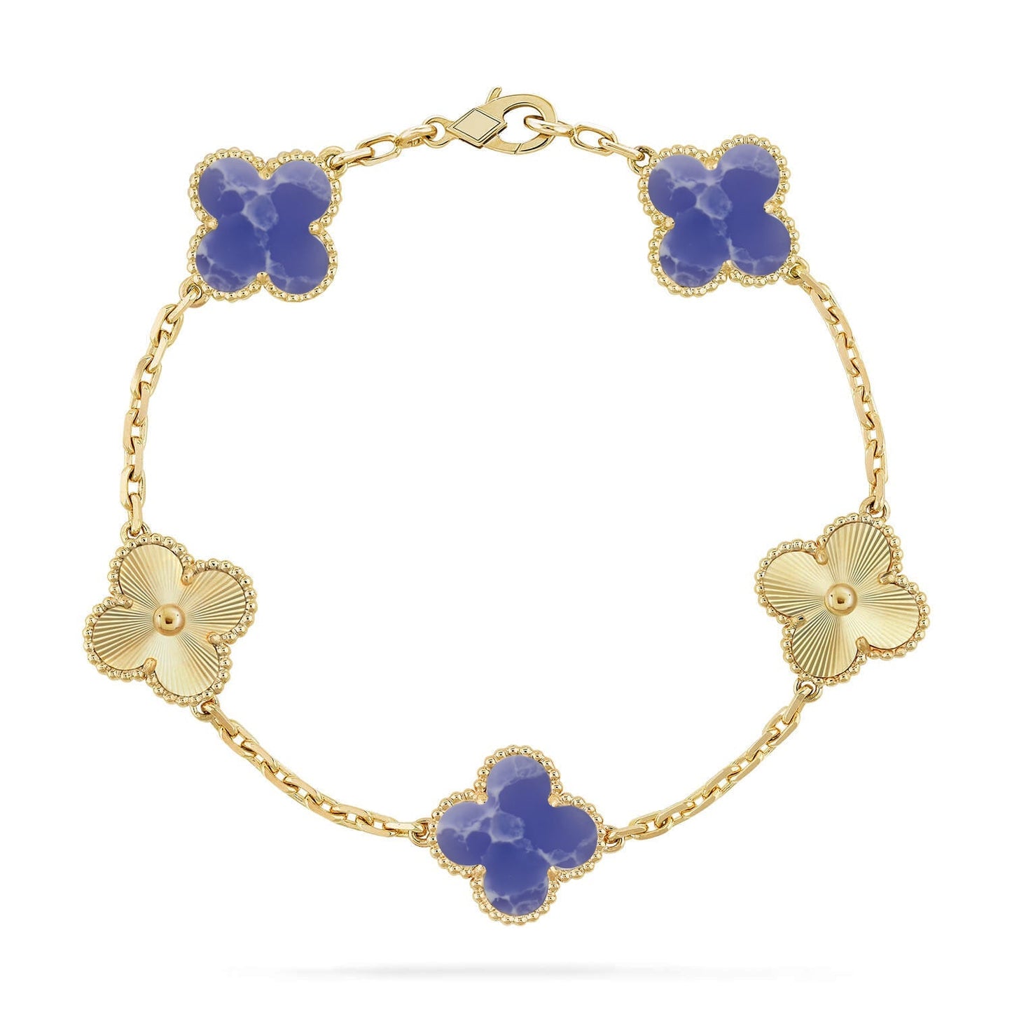 [Sprite Jewelry]New CLOVER 5 MOTIF BLUE VEINS BRACELET COLLECTION