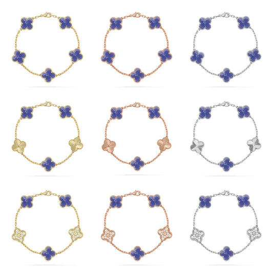 [Sprite Jewelry]New CLOVER 5 MOTIF BLUE VEINS BRACELET COLLECTION
