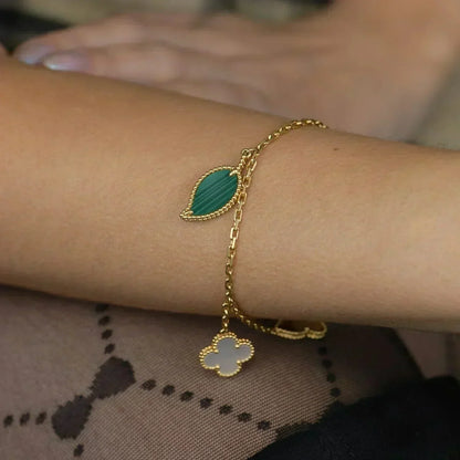 ¡®Sprite Jewelry¡¯LUCKY SPRING 5 MOTIF GOLD BRACELET