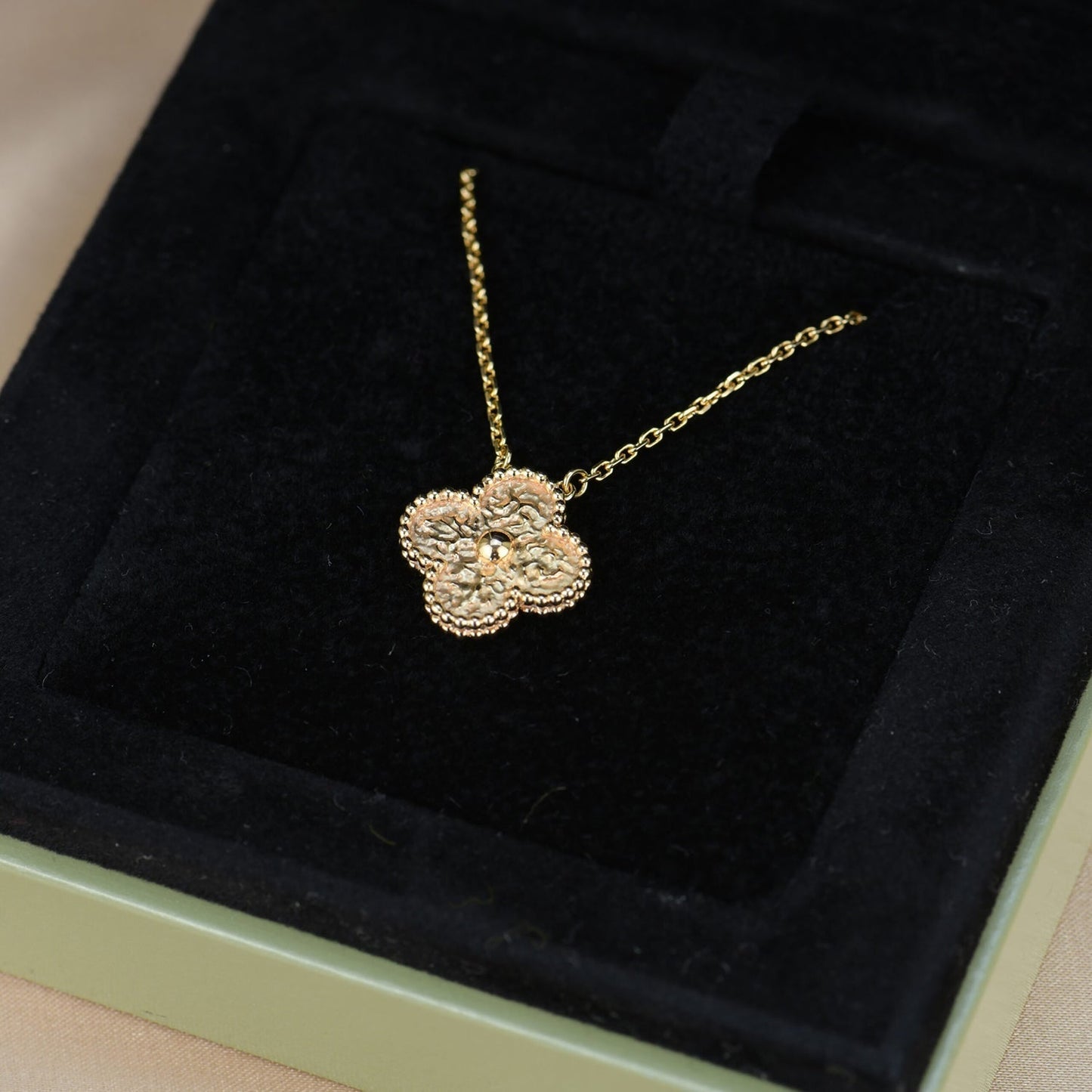 ¡®Sprite Jewelry¡¯CLOVER 15MM  BRONZING NECKLACE
