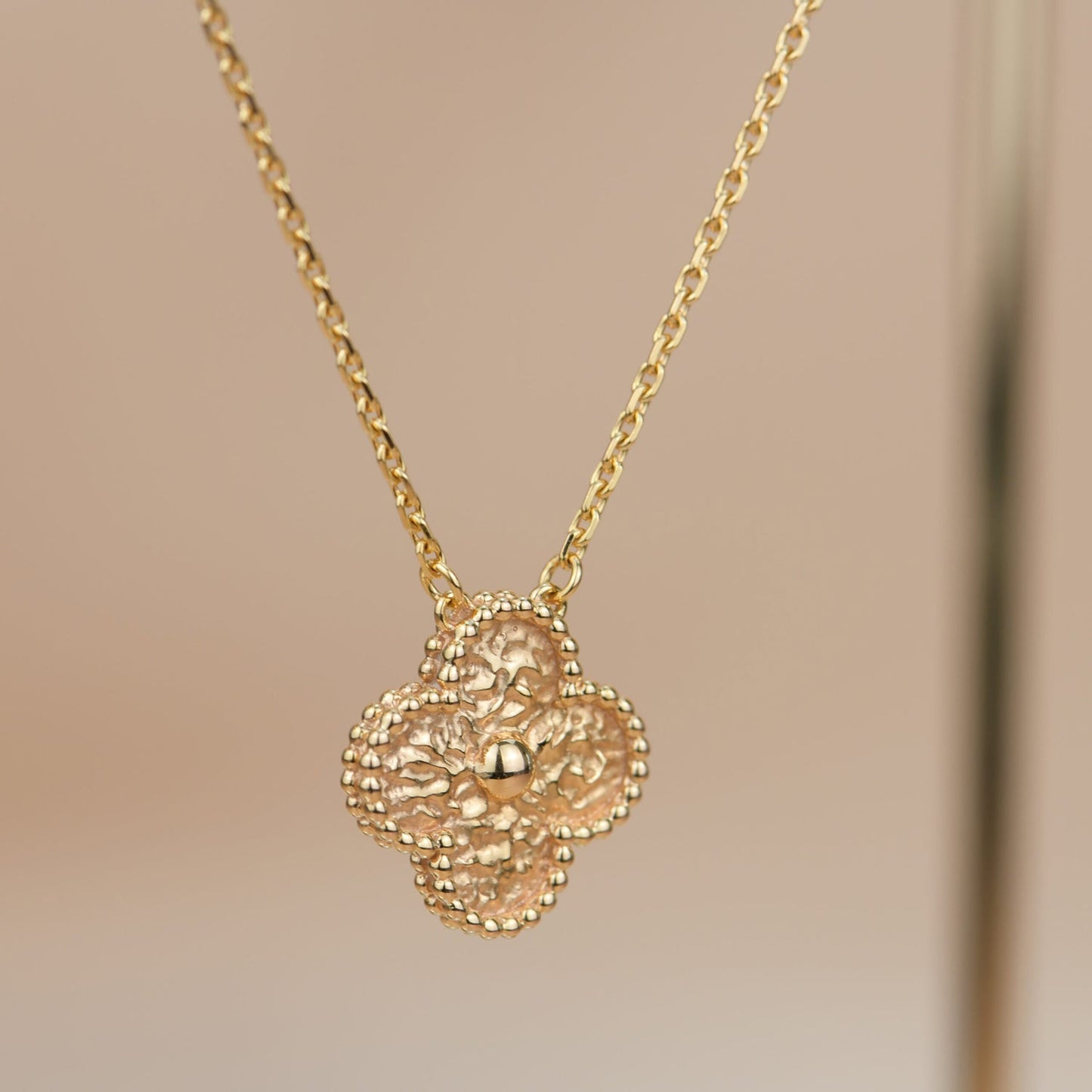 ¡®Sprite Jewelry¡¯CLOVER 15MM  BRONZING NECKLACE