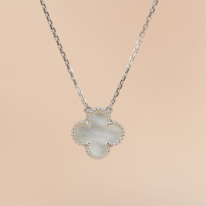 ¡®Sprite Jewelry¡¯CLOVER  15MM WHITE MOTHER-OF-PEARL SILVER