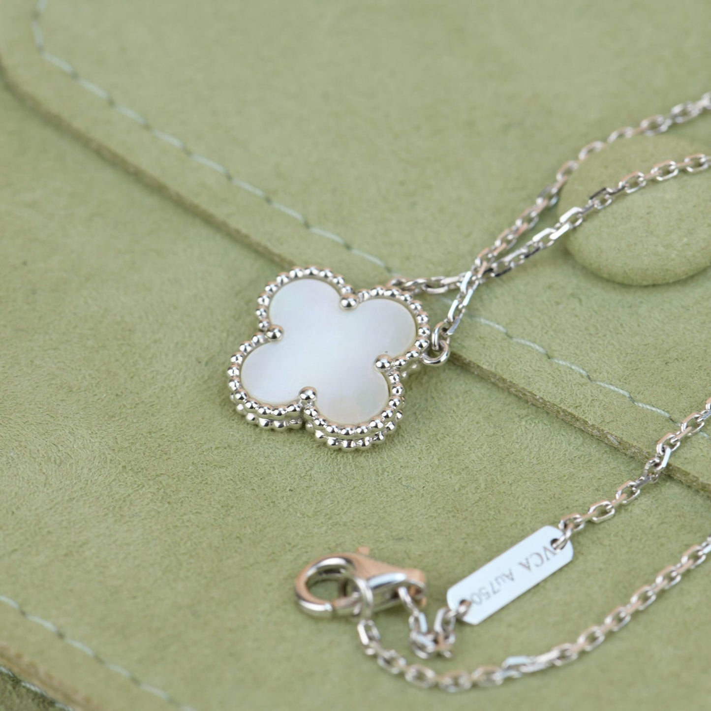 ¡®Sprite Jewelry¡¯CLOVER  15MM WHITE MOTHER-OF-PEARL SILVER
