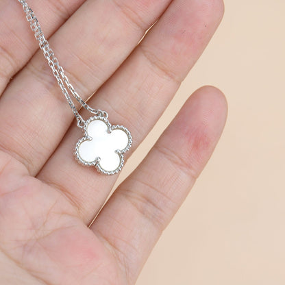 ¡®Sprite Jewelry¡¯CLOVER  15MM WHITE MOTHER-OF-PEARL SILVER