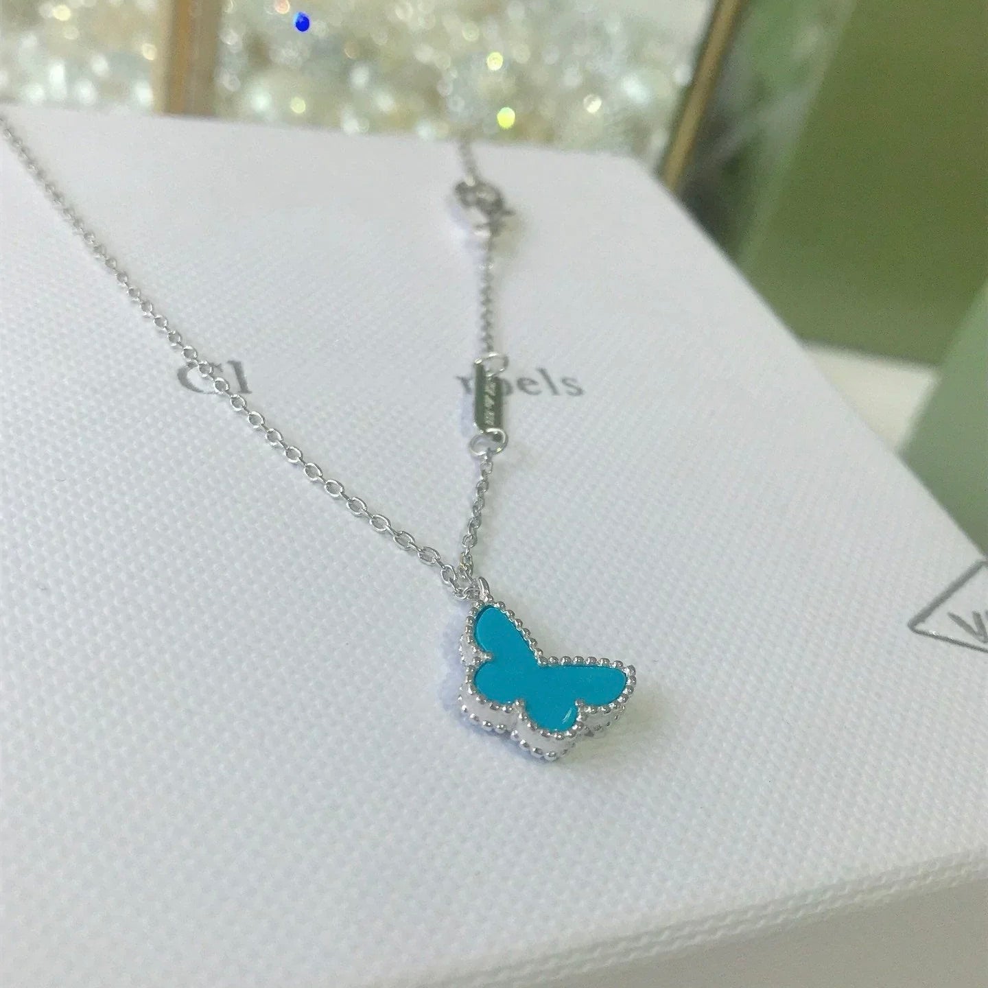 ¡®Sprite Jewelry¡¯BUTTERFLY TURQUOISE BUTTERFLY BRACELET SILVER