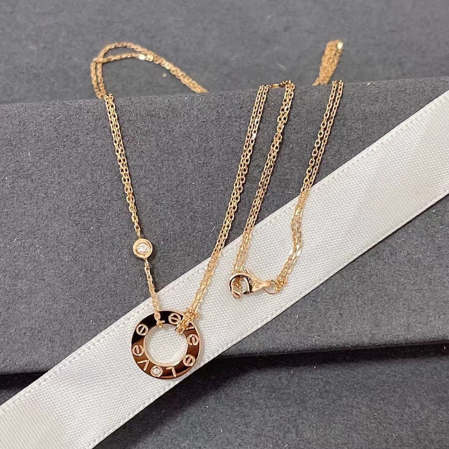 ¡®Sprite Jewelry¡¯LOVE NECKLACE 16MM 2 DIAMONDS