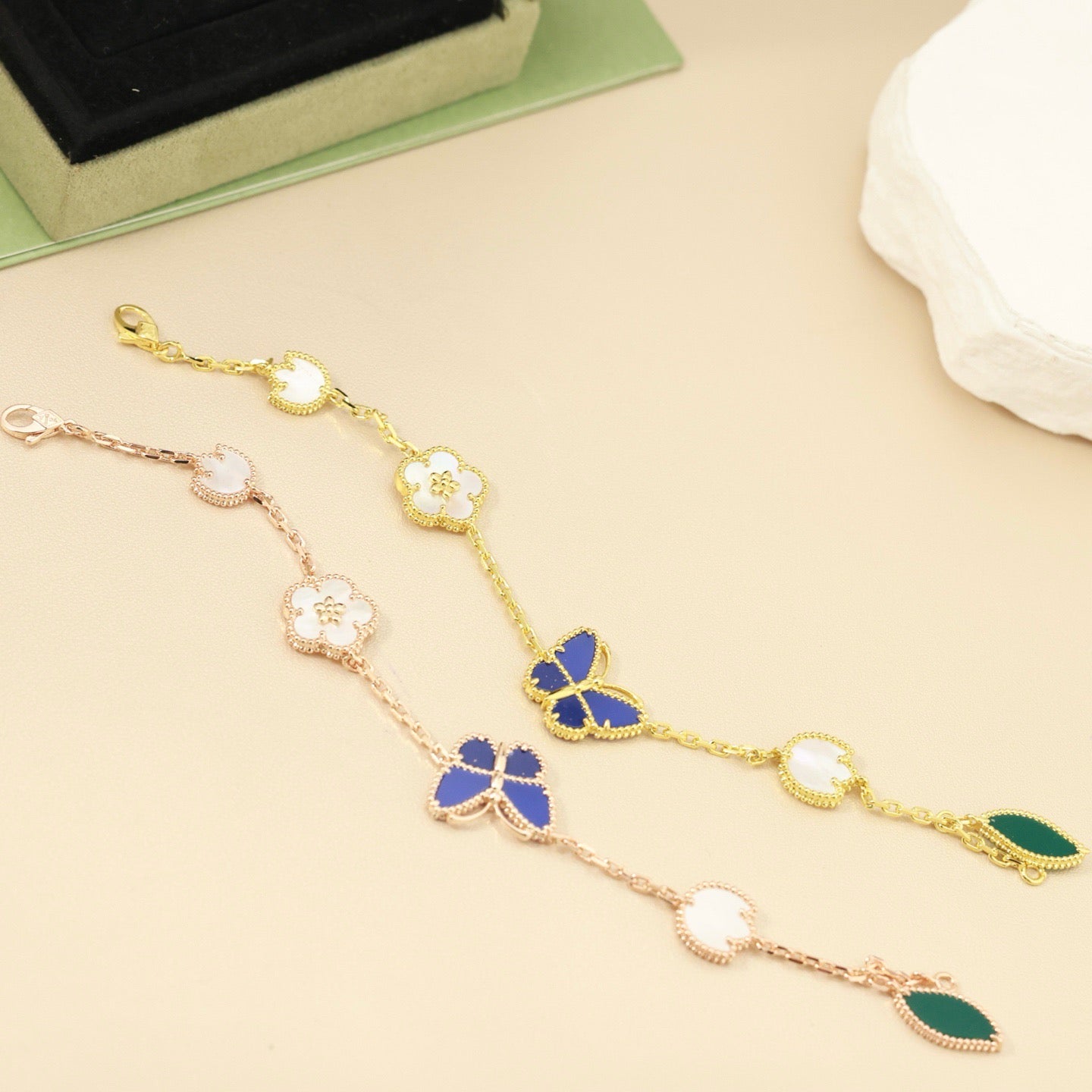 [Sprite Jewelry]LUCKY SPRING BUTTERFLY 5 MOTIF BRACELET