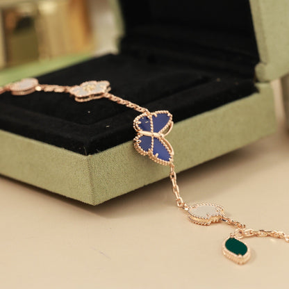 [Sprite Jewelry]LUCKY SPRING BUTTERFLY 5 MOTIF BRACELET