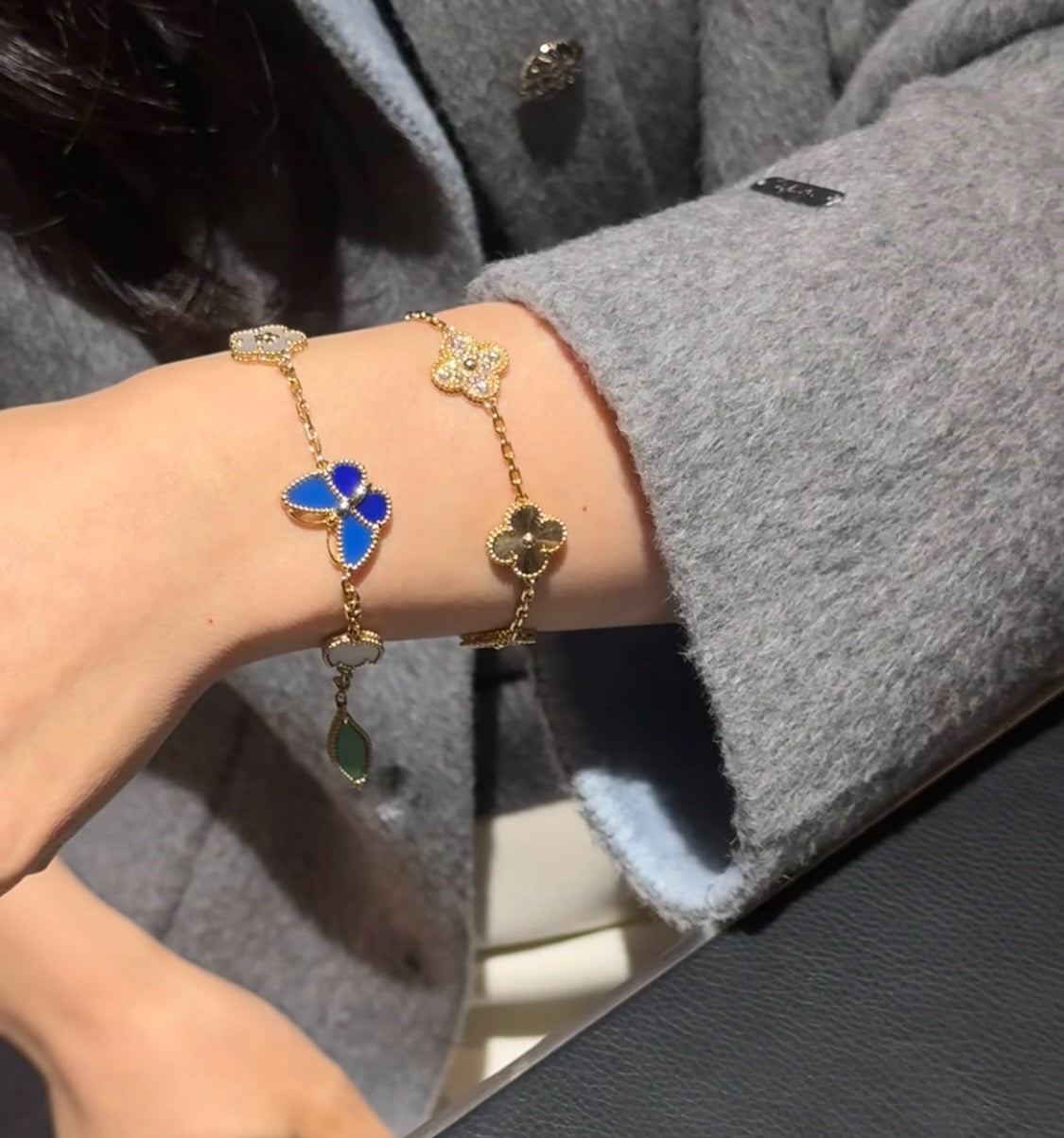 [Sprite Jewelry]LUCKY SPRING BUTTERFLY 5 MOTIF BRACELET