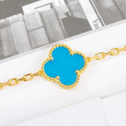 [Sprite Jewelry]New  CLOVER 5 MOTIF TURQUOISE BRACELET COLLECTION