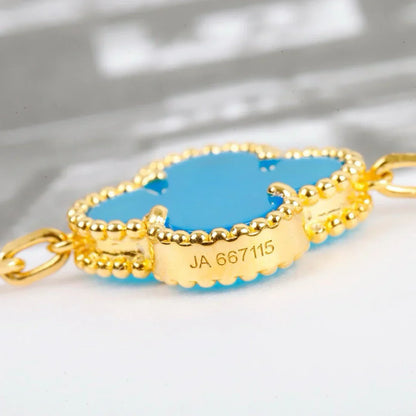 [Sprite Jewelry]New  CLOVER 5 MOTIF TURQUOISE BRACELET COLLECTION