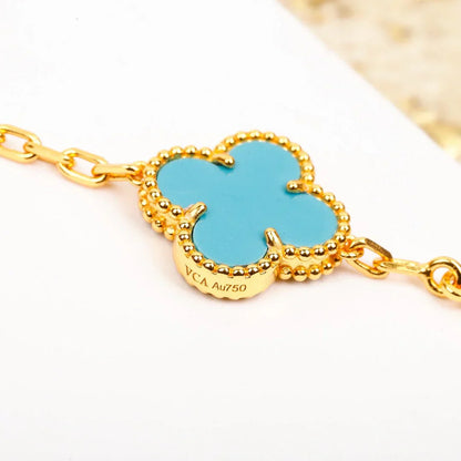 [Sprite Jewelry]New  CLOVER 5 MOTIF TURQUOISE BRACELET COLLECTION