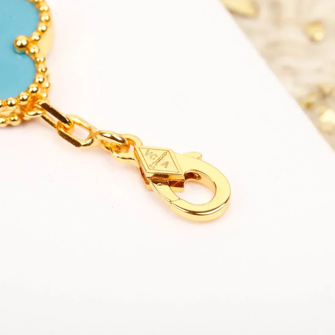 [Sprite Jewelry]New  CLOVER 5 MOTIF TURQUOISE BRACELET COLLECTION