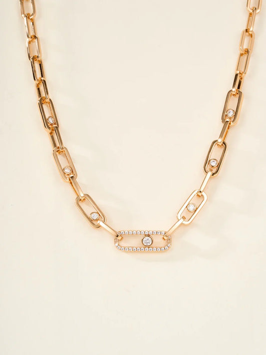 [Sprite Jewelry] MK NEW SLIDING DIAMOND NECKLACE