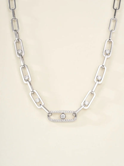 [Sprite Jewelry] MK NEW SLIDING DIAMOND NECKLACE