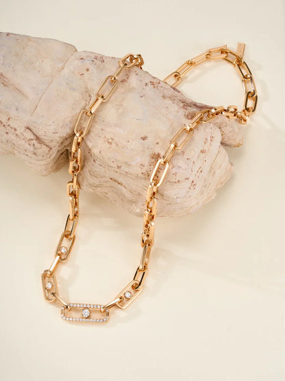 [Sprite Jewelry] MK NEW SLIDING DIAMOND NECKLACE