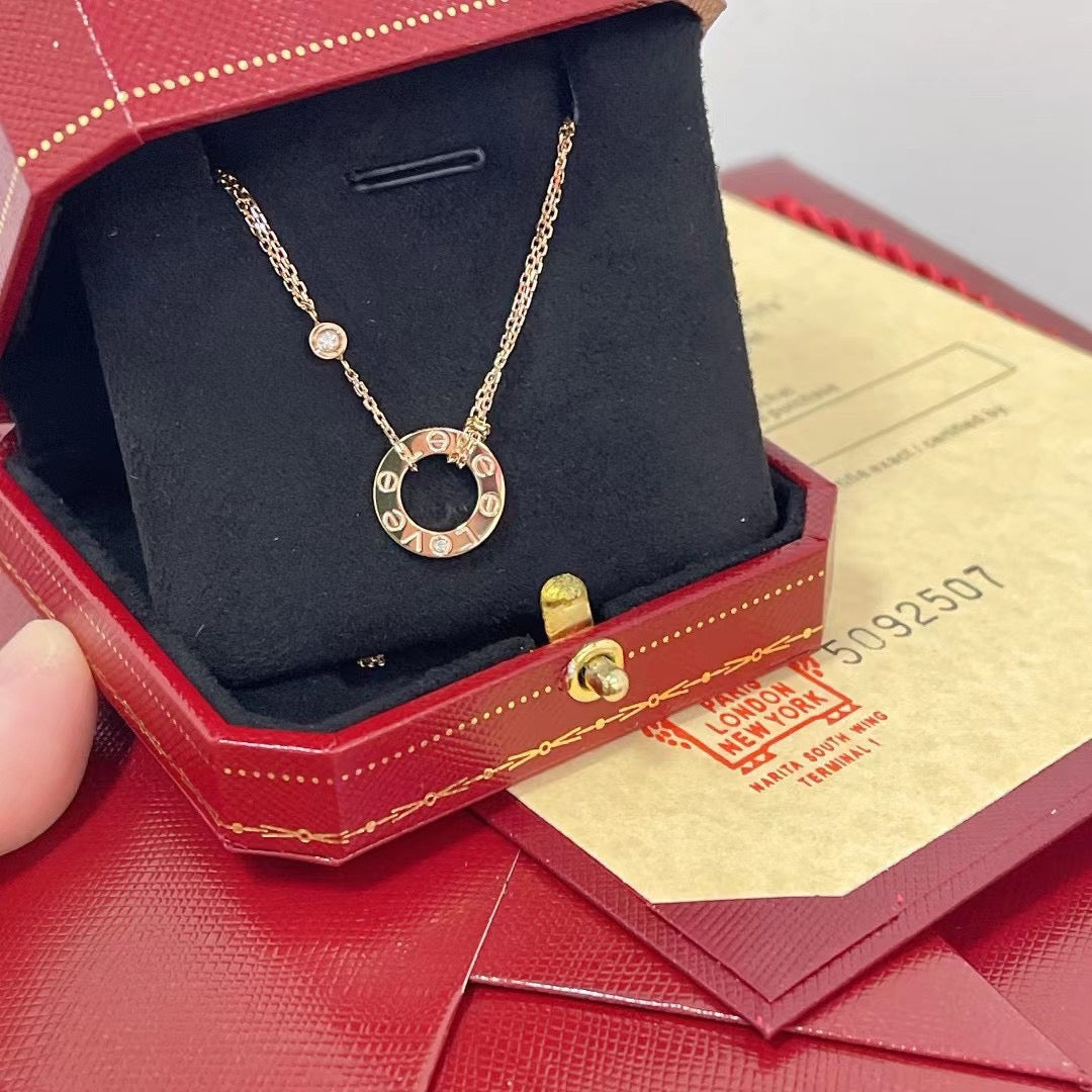 ¡®Sprite Jewelry¡¯LOVE NECKLACE 16MM 2 DIAMONDS