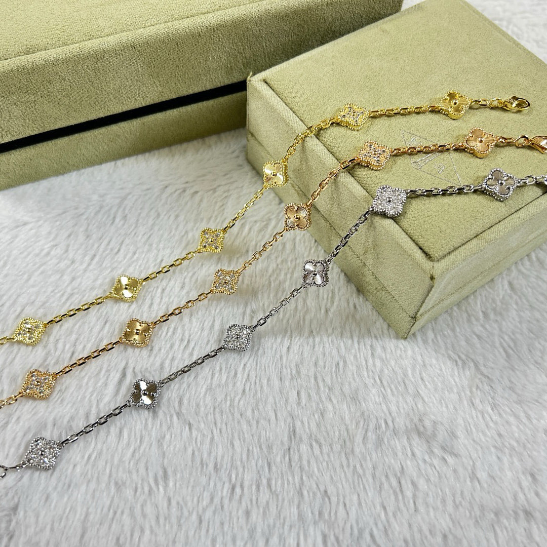 [¡®Sprite Jewelry¡¯]CLOVER 6 MOTIF DIAMOND LASER BRACELET
