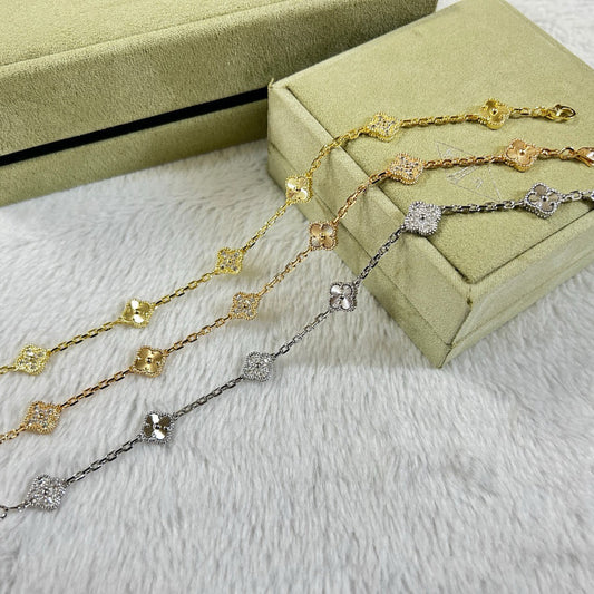 [¡®Sprite Jewelry¡¯]CLOVER 6 MOTIF DIAMOND LASER BRACELET