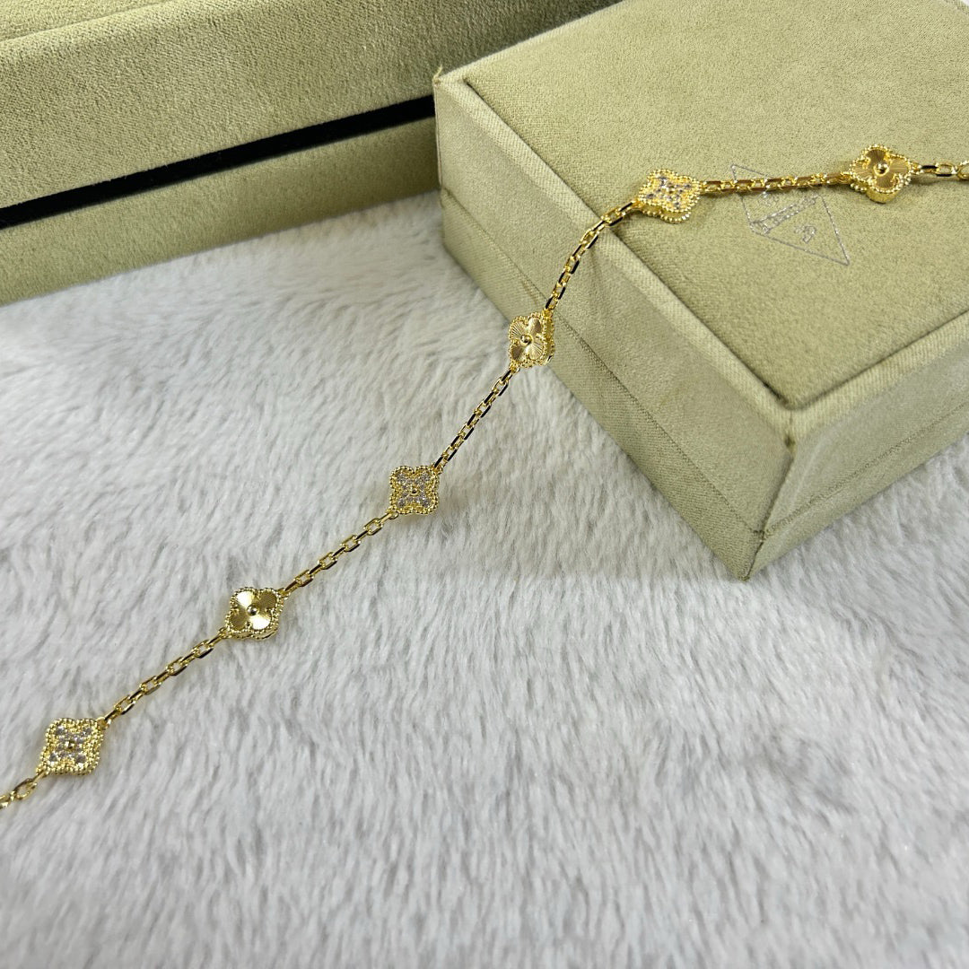 [¡®Sprite Jewelry¡¯]CLOVER 6 MOTIF DIAMOND LASER BRACELET