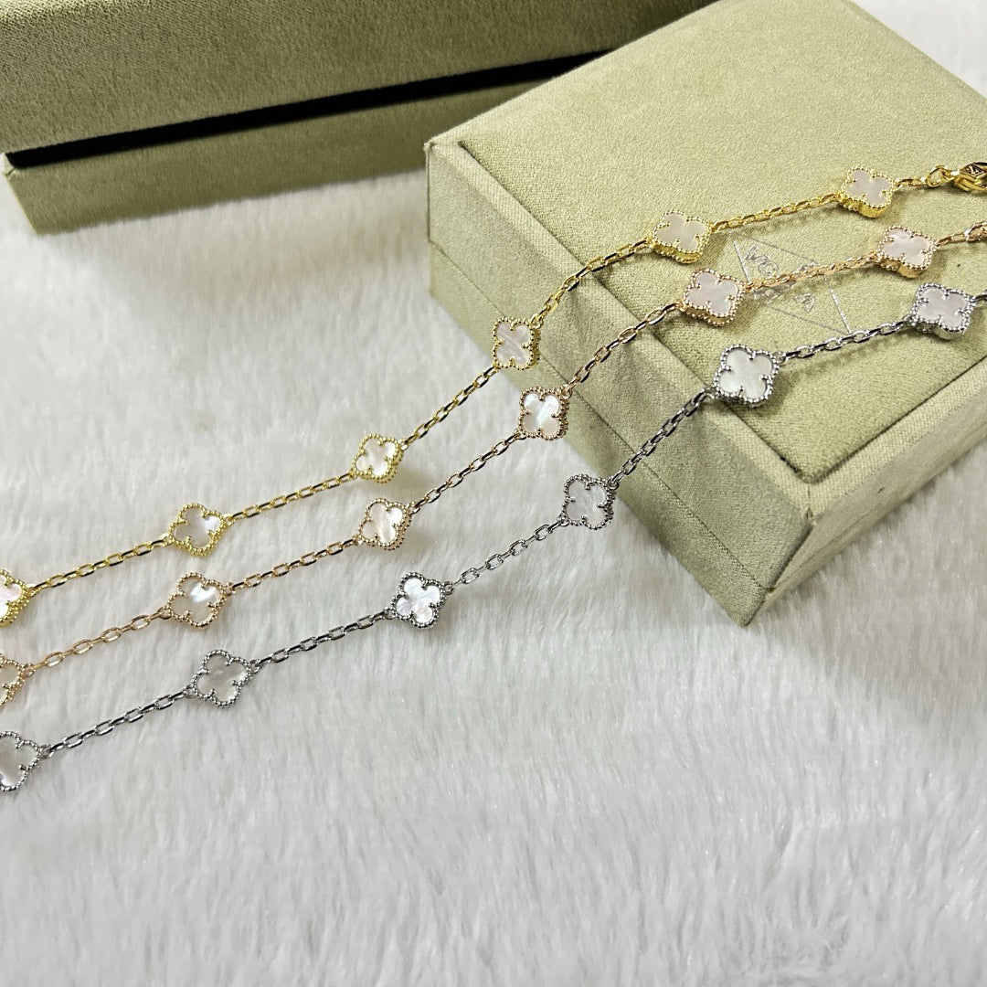 [¡®Sprite Jewelry¡¯]CLOVER 6 MOTIF WHITE MOP BRACELET