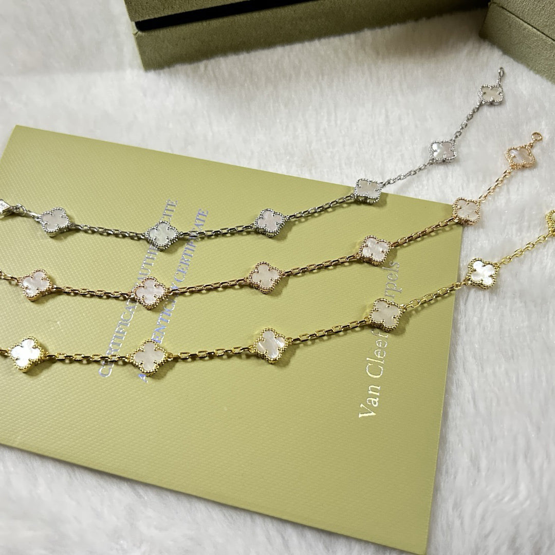 [¡®Sprite Jewelry¡¯]CLOVER 6 MOTIF WHITE MOP BRACELET