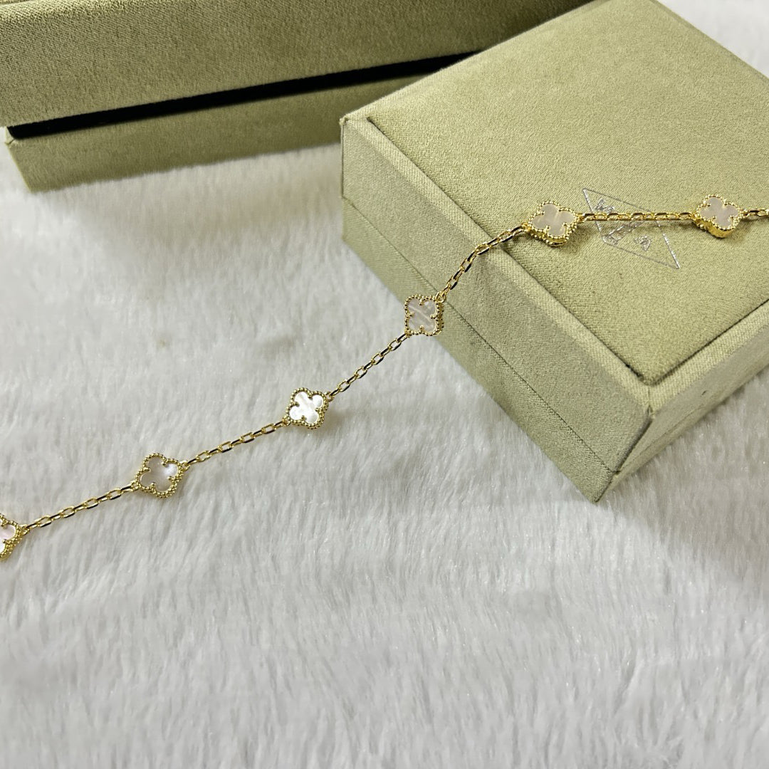 [¡®Sprite Jewelry¡¯]CLOVER 6 MOTIF WHITE MOP BRACELET
