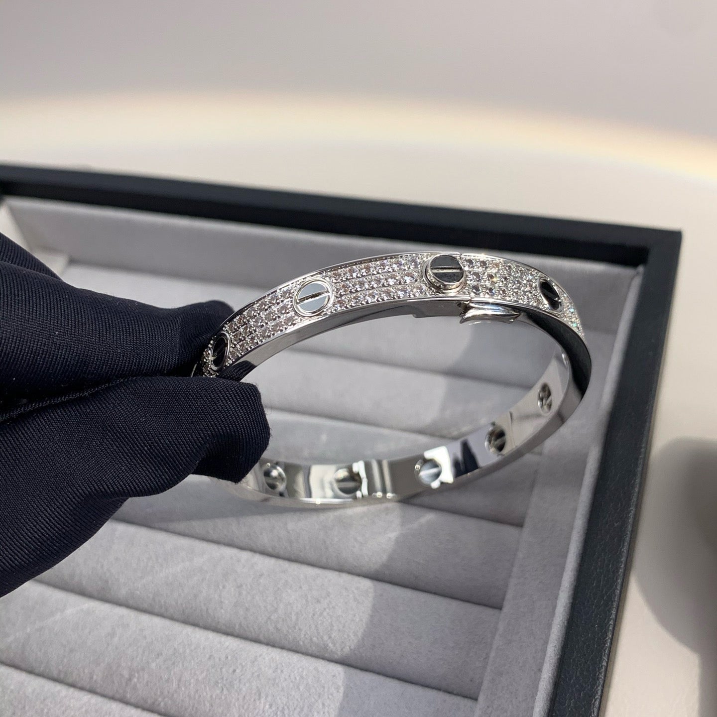 ¡®Sprite Jewelry¡¯LOVE BRACELET 6.1MM DIAMOND-PAVED CERAMIC