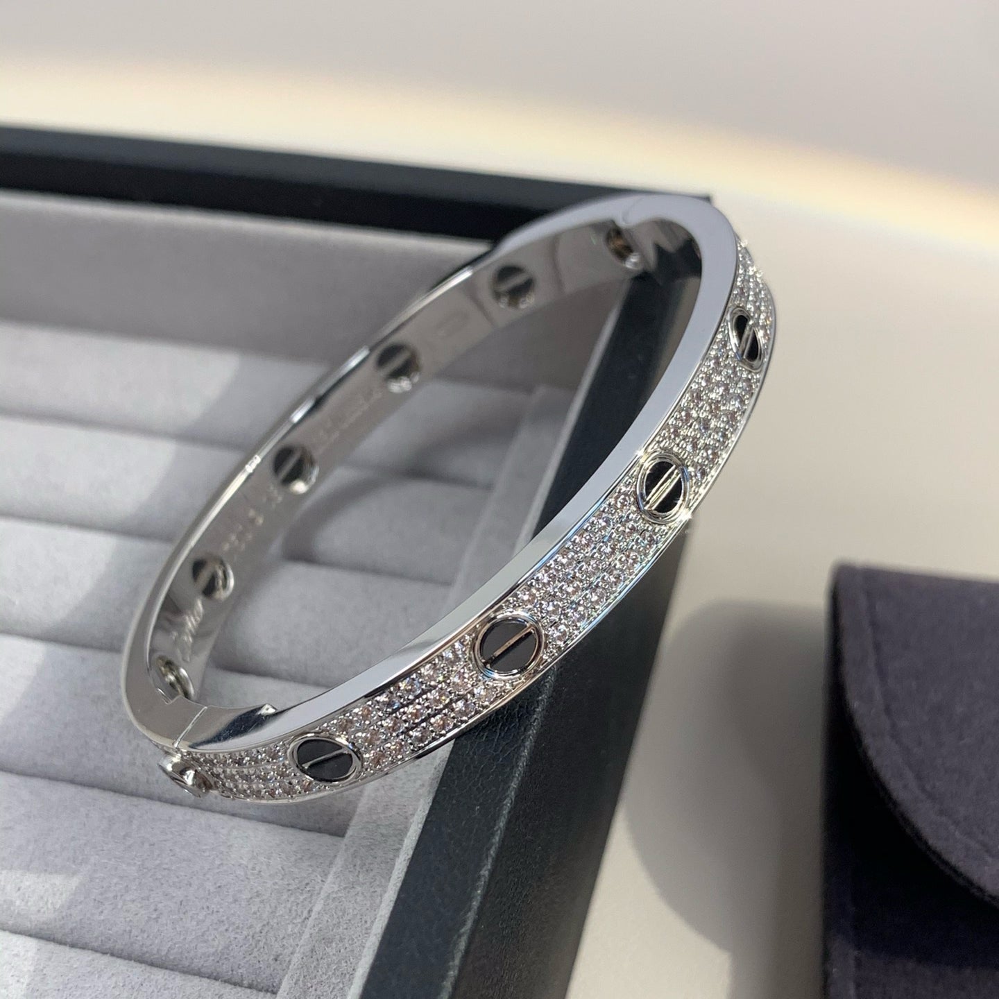 ¡®Sprite Jewelry¡¯LOVE BRACELET 6.1MM DIAMOND-PAVED CERAMIC
