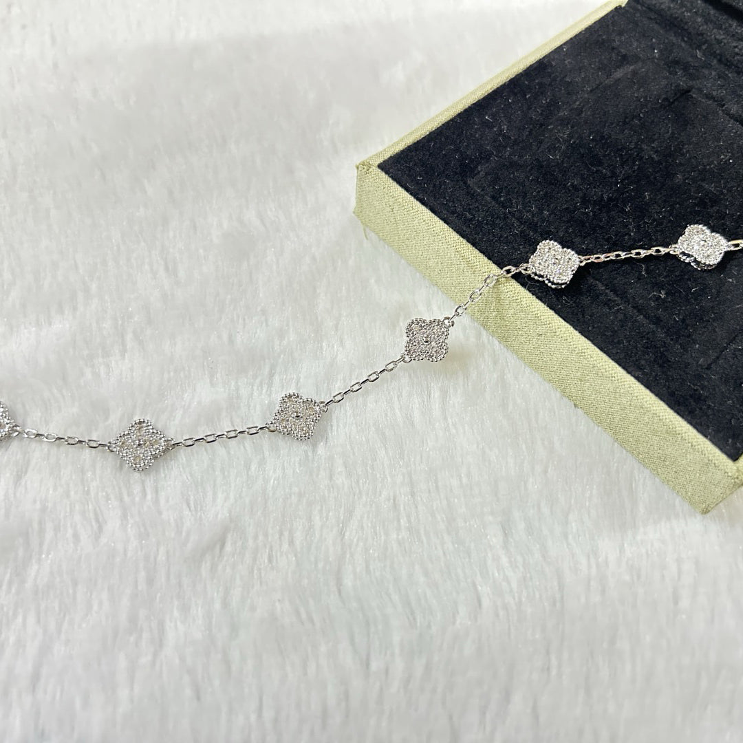 [Sprite Jewelry]New CLOVER 6 MOTIF DIAMOND BRACELET