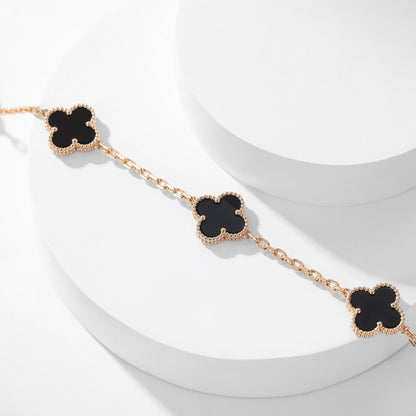 ¡®Sprite Jewelry¡¯CLOVER 10 MOTIFS ONYX NECKLACE