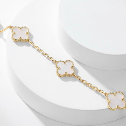 ¡®Sprite Jewelry¡¯CLOVER 10 MOTIFS WHITE MOTHER OF PEARL NECKLACE