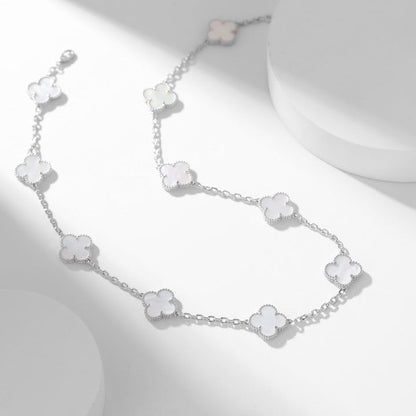 ¡®Sprite Jewelry¡¯CLOVER 10 MOTIFS WHITE MOTHER OF PEARL NECKLACE