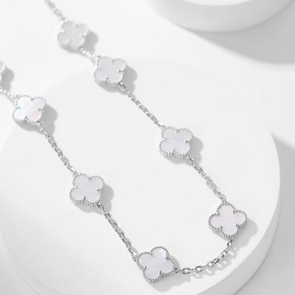 ¡®Sprite Jewelry¡¯CLOVER 10 MOTIFS WHITE MOTHER OF PEARL NECKLACE