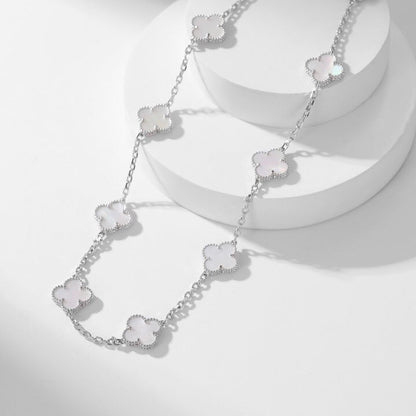 ¡®Sprite Jewelry¡¯CLOVER 10 MOTIFS WHITE MOTHER OF PEARL NECKLACE